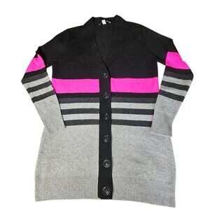 Autumn Cashmere Women's Cardigan Medium Sweater 100% Cashmere Button Valentine's